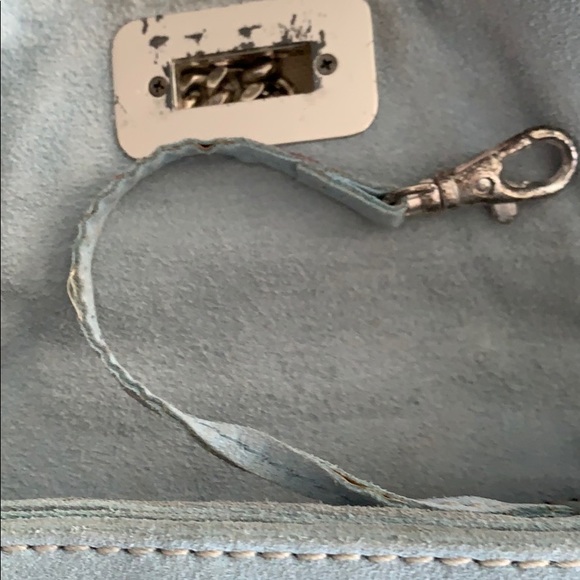 Vintage Michael Kors Blue Suede Clutch – With Dust Bag - Picture 10 of 10